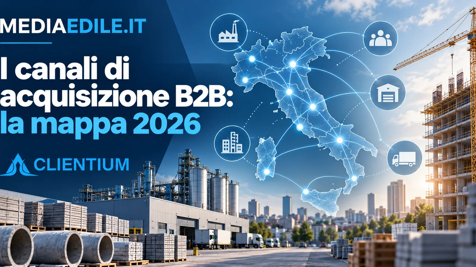 Canali di acquisizione clienti nel B2B edile e impiantistico: la mappa 2026